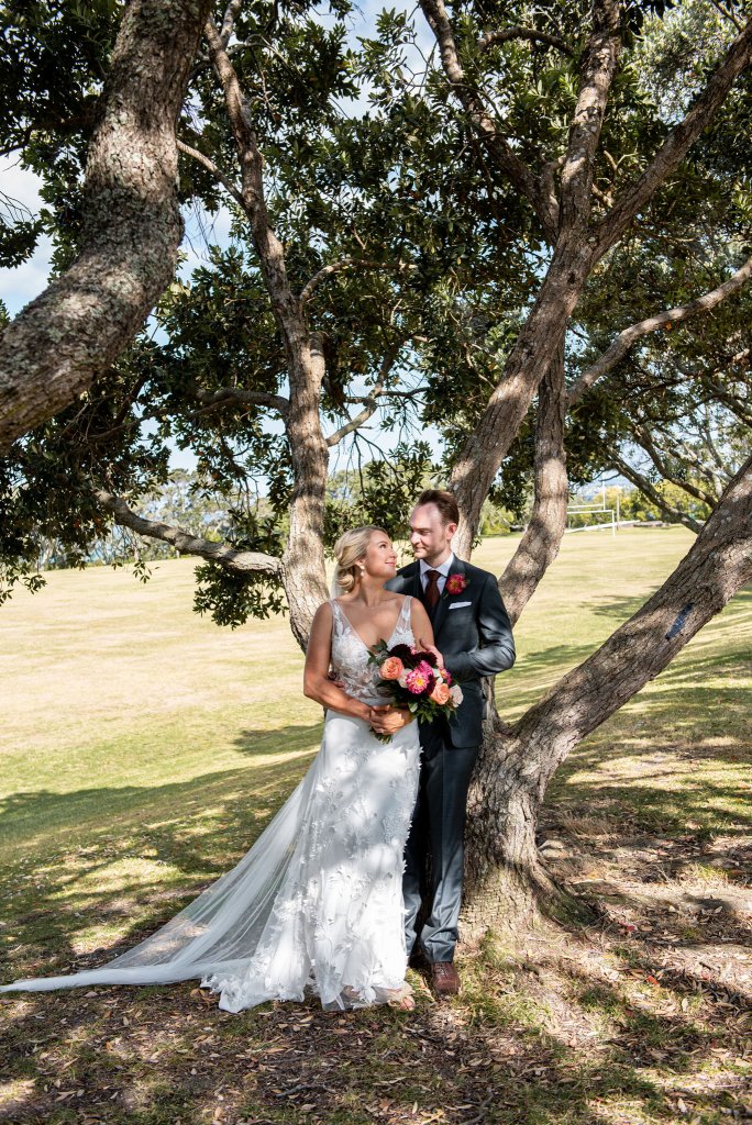 Lydia’s dress was made out of 3D lace manipulated & constructed to look like it ‘came like that’ heavily adorned around the hem and creeping up to a ‘V’ neck bodice, which has extra sparkle and sea pearls added – a truly bespoke Wedding dress for one of my best friends!